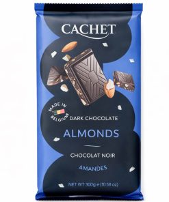 Cachet Шоколад чорний Almonds (54% cacao) 300g