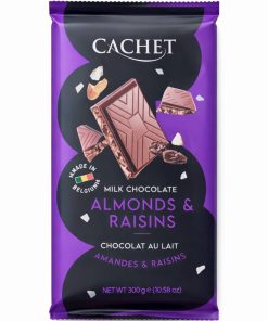 Cachet Шоколад молочний Almonds and Raisins 300g