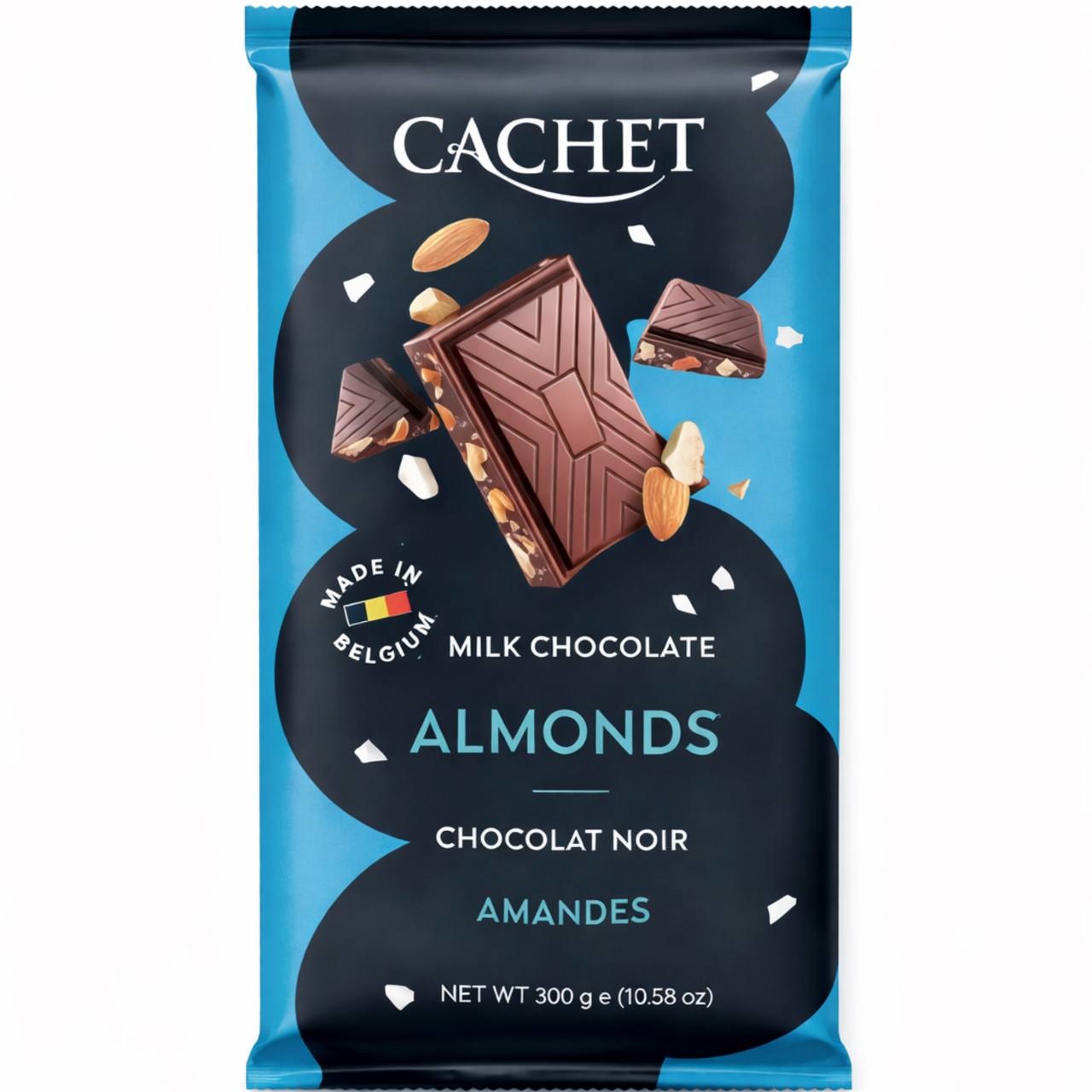 Cachet Шоколад молочний Almonds 300g