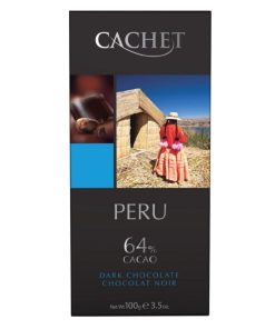 Cachet Шоколад чорний Peru (64% cacao) 100g