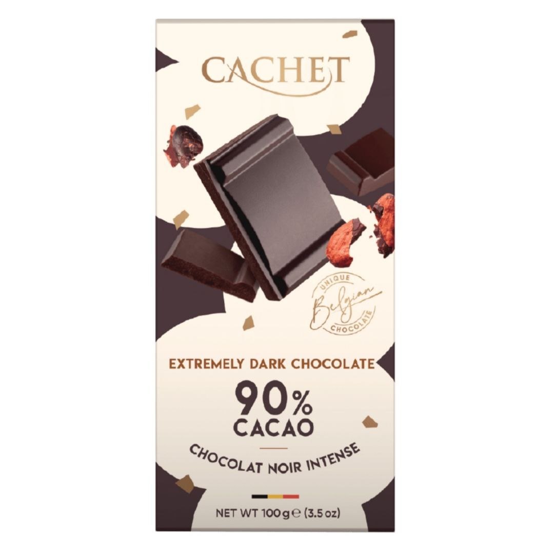 Cachet Шоколад чорний Extremely Dark (90% cacao) 100g