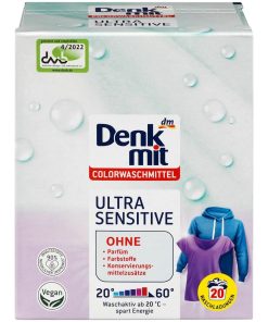 DM Порошок для прання (кольрових речей) Colorwaschmittel Ultra Sensitive 20WA 1.35kg