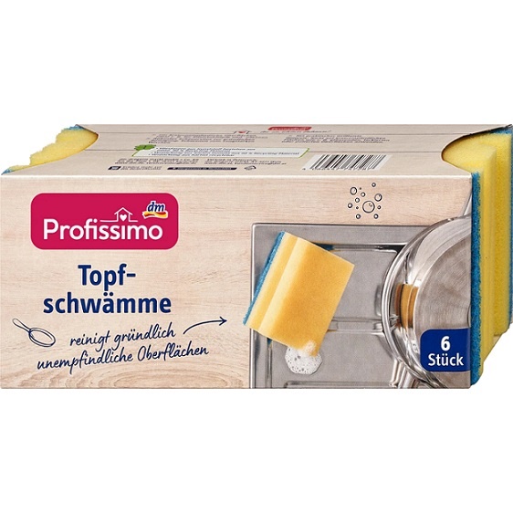 Profissimo Губки для миття посуду Topf-schwämme 6 шт 20g