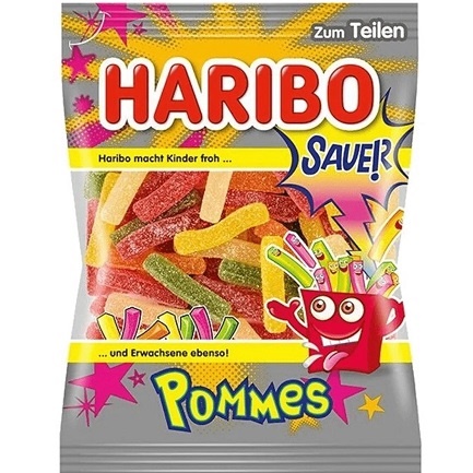 Haribo Цукерки Желейки Pommes Sauer 175g