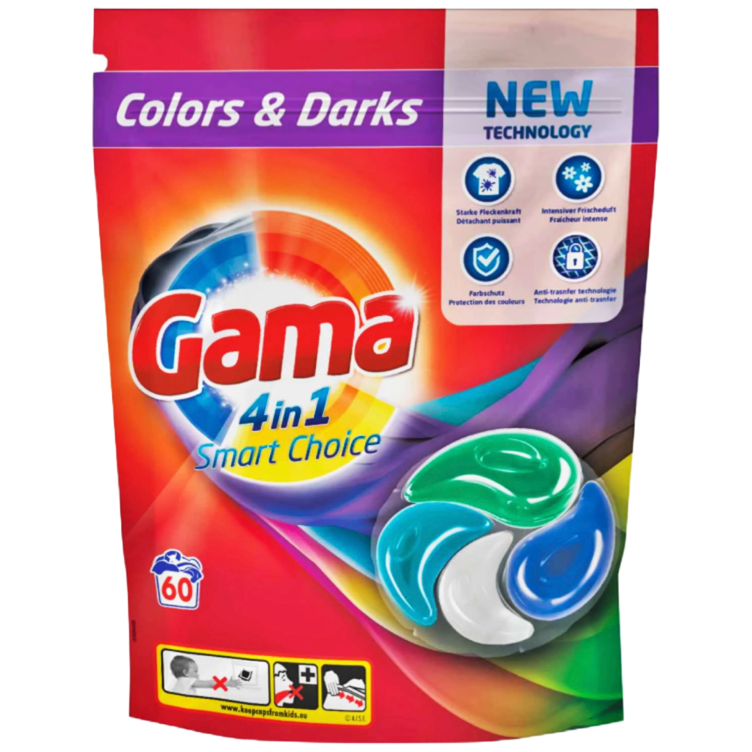 Gama Капсули для прання кольорових речей 4in1 Сolors&Darks 60WA 1320g