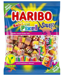 Haribo Цукерки Желейки Rainbow Pixel Sauer 160g