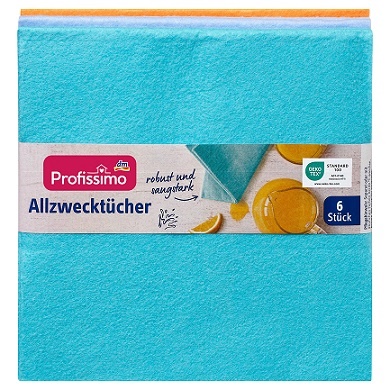 Profissimo Серветки універсальні Allzwecktücher (6 шт) 100g