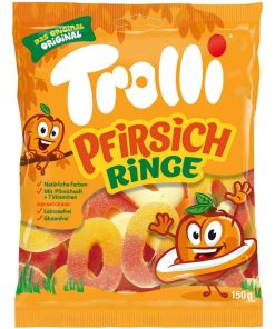 Trolli Цукерки желейні Pfirsich Ringe 150g