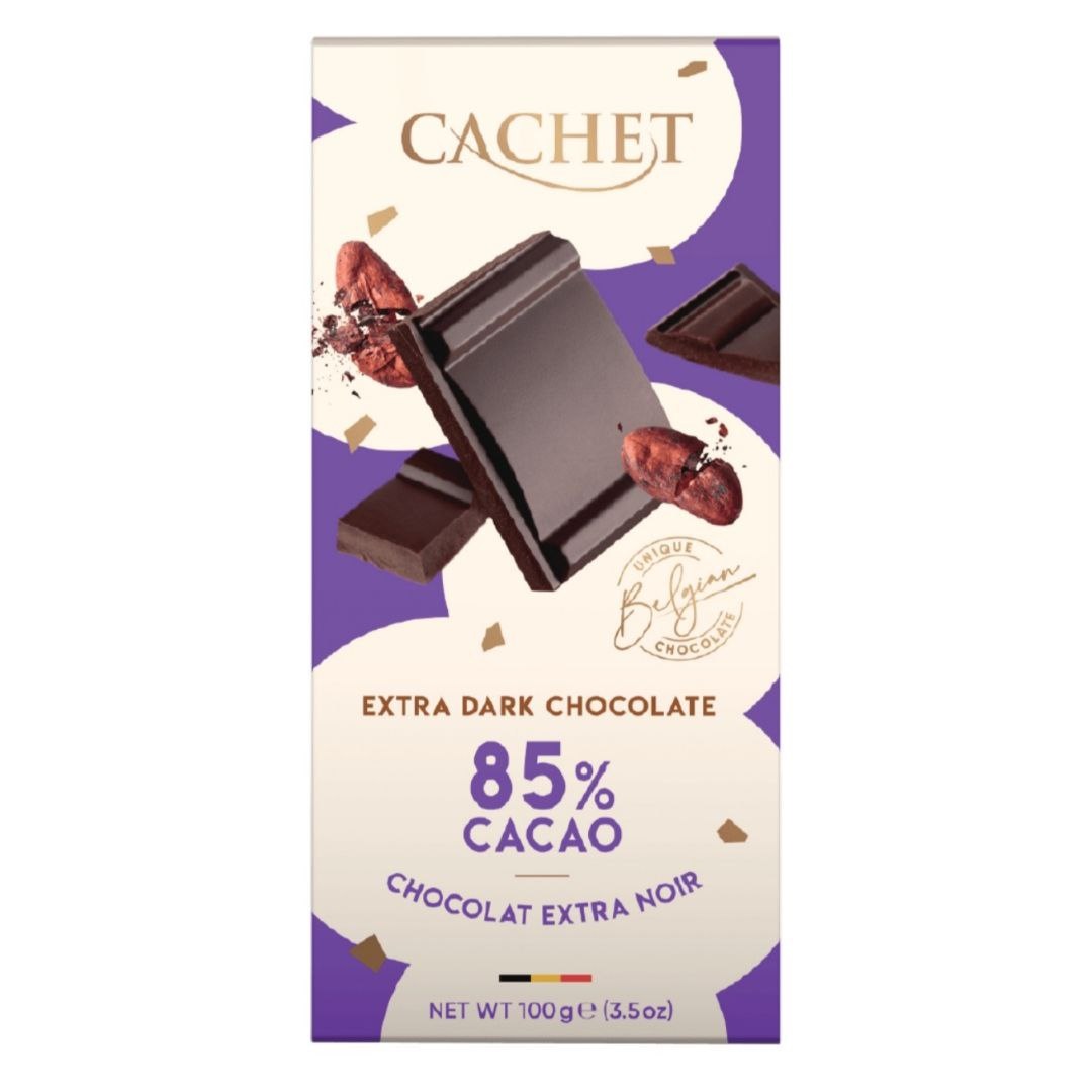 Cachet Шоколад чорний Extra Dark (85% cacao) 100g