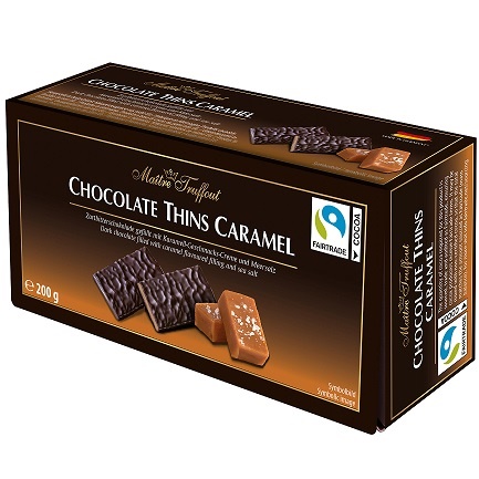 Maitre Troffout Шоколад чорний Caramel (Карамель) 200g