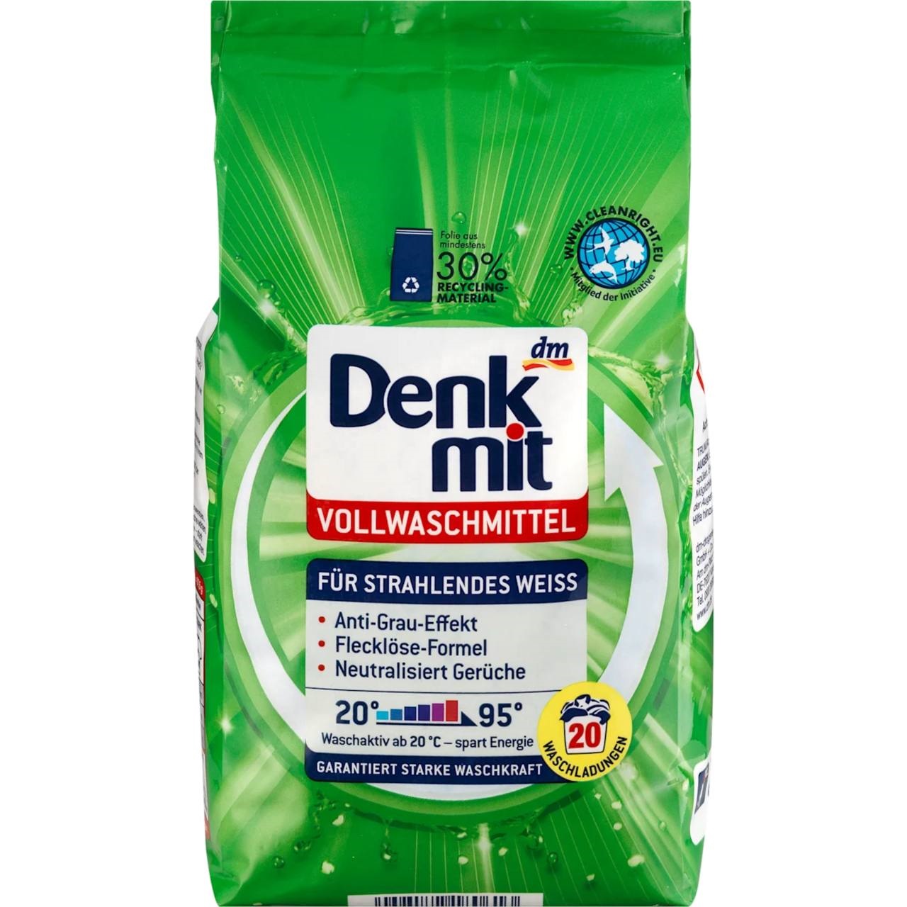 DM Порошок для прання Vollwaschmittel (Універсал), 20 WA 1,35kg