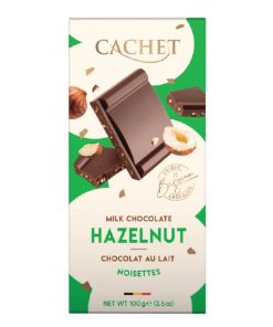 Cachet Шоколад молочний Hazelnut (31% cacao) 100g