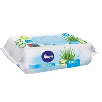 Sleepy Серветки вологі Aloe Vera (120 шт в упаковці)