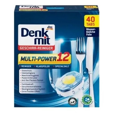 DM Таблетки для посудомийної машини Spülmaschinen-Tabs Multi-Power 12 40 tabs 840g