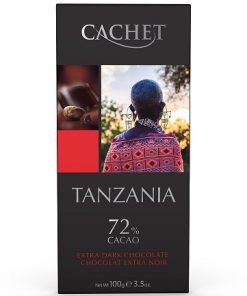 Cachet Шоколад екстра чорний Tanzania (72% cacao) 100g