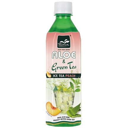 Tropical Напій Aloe Vera Green Tea Peach (Персик) 500ml