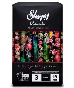 Sleepy Прокладки гігієнічі Black Night-3 (320мм) 18шт