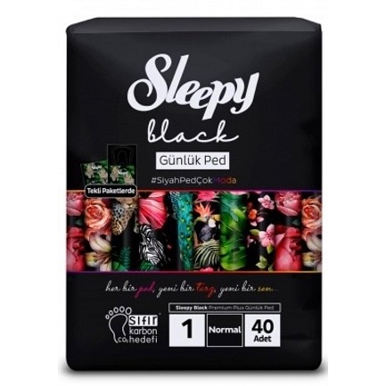 Sleepy Прокладки щоденні Black Normal-1 (240мм) 40шт