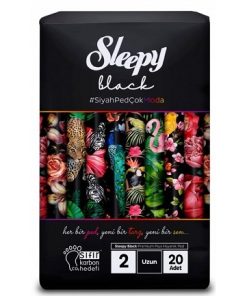 Sleepy Прокладки гігієнічі Black Long-2 (280мм) 20шт