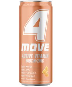 4MOVE Напій Active Vitamin Biotin + Zinc (Персик + Цитрус мікс) ж/б 330ml