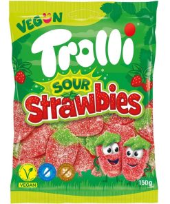 Trolli Цукерки желейні Sour Strawbies 150g