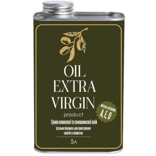 Oil Extra Virgin Олія купажована (суміш соняшникової та оливкової) - 5 L