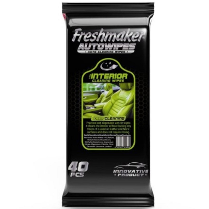 Freshmaker Серветки для прибирання авто Auto Interior (для інтерєру) 40шт