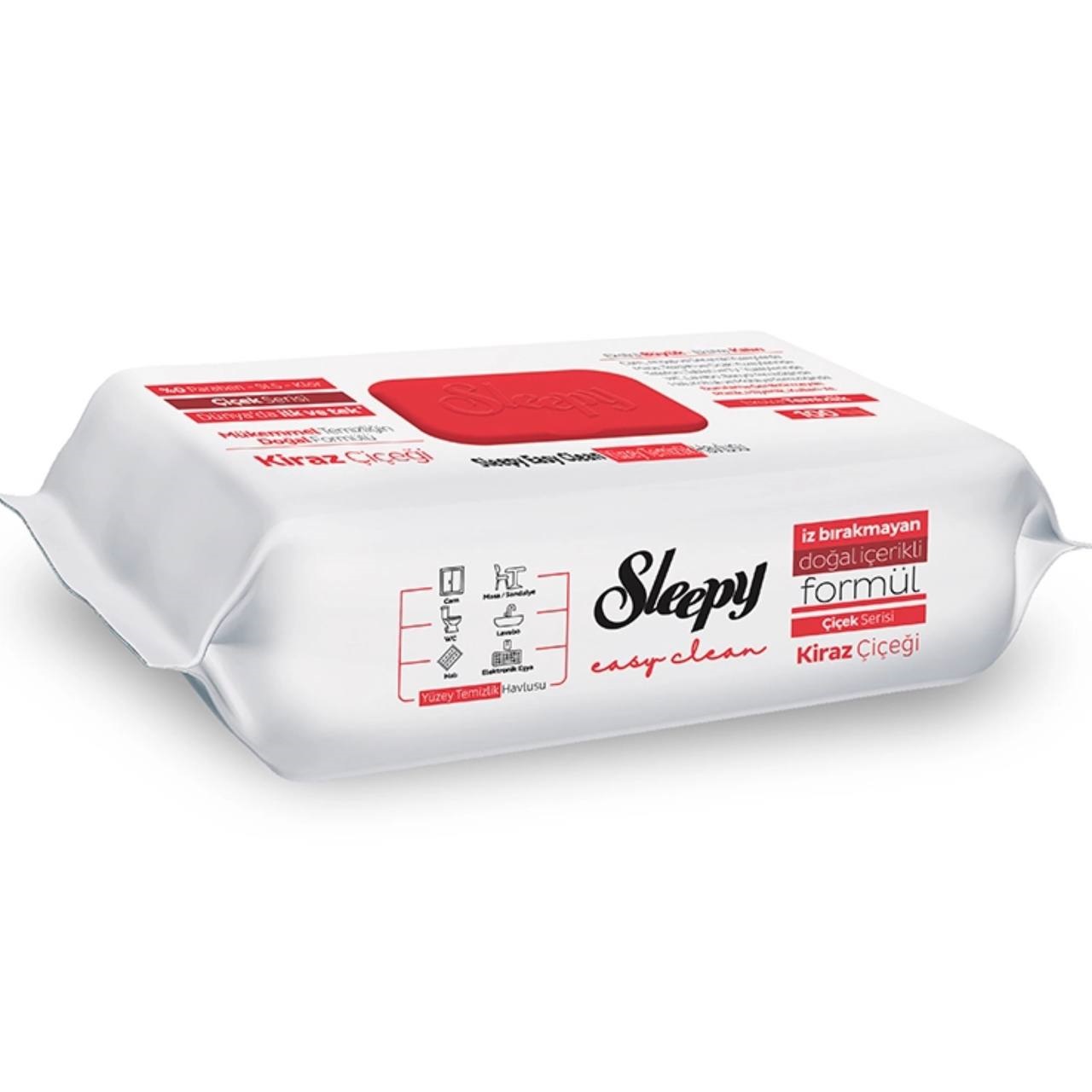 Sleepy Серветки для побутового прибирання Easy Clean Cherry (100 шт в упаковці)