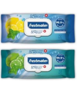 Freshmaker Серветки вологі Antibacterial (Lemon/Lime) 72шт.