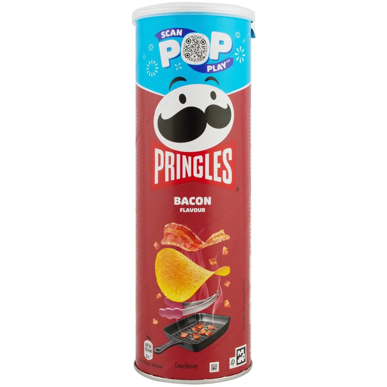 Pringles Чипси картопляні Bacon 165g