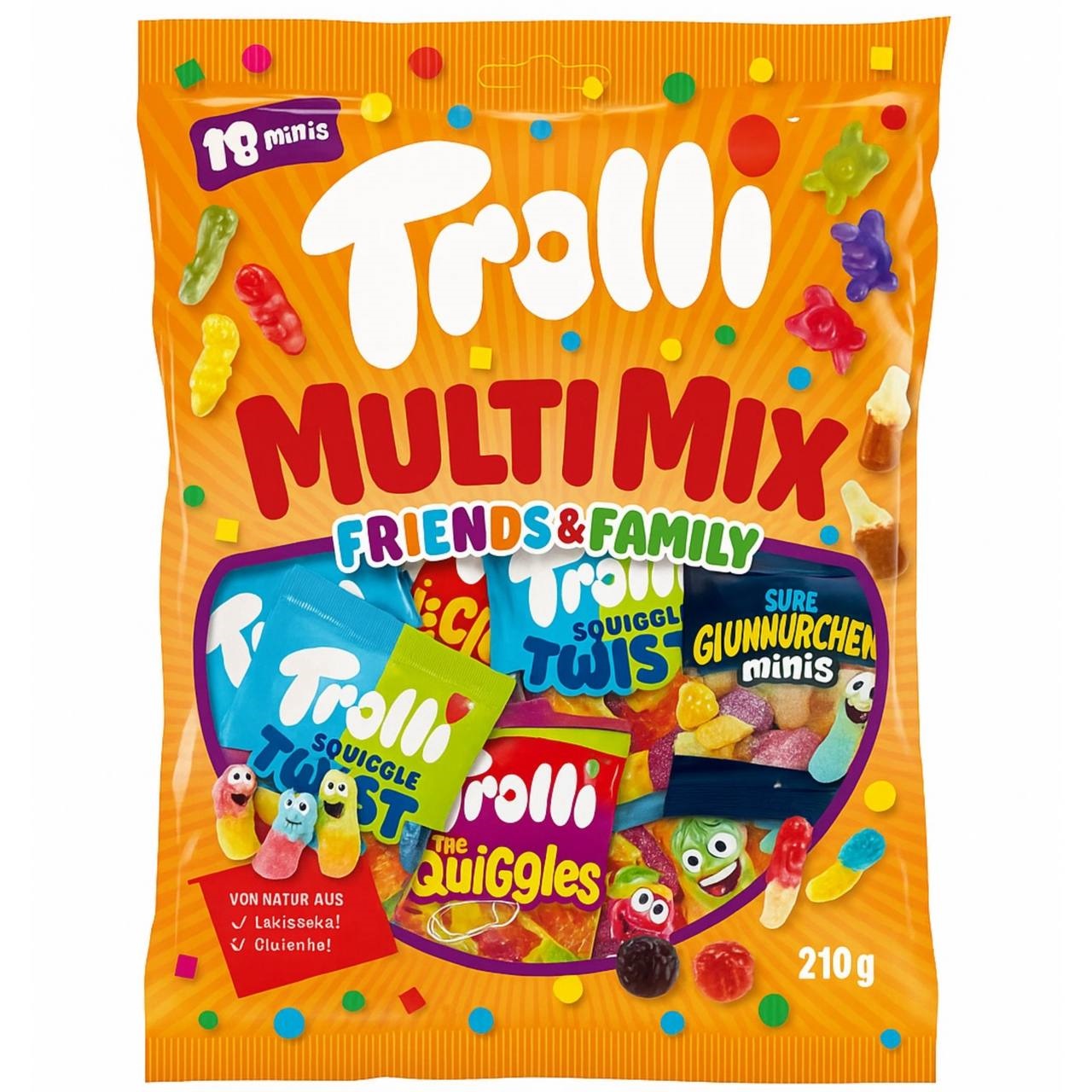 Trolli Цукерки желейні Multi Mix Friends & Family (BOX) 210g