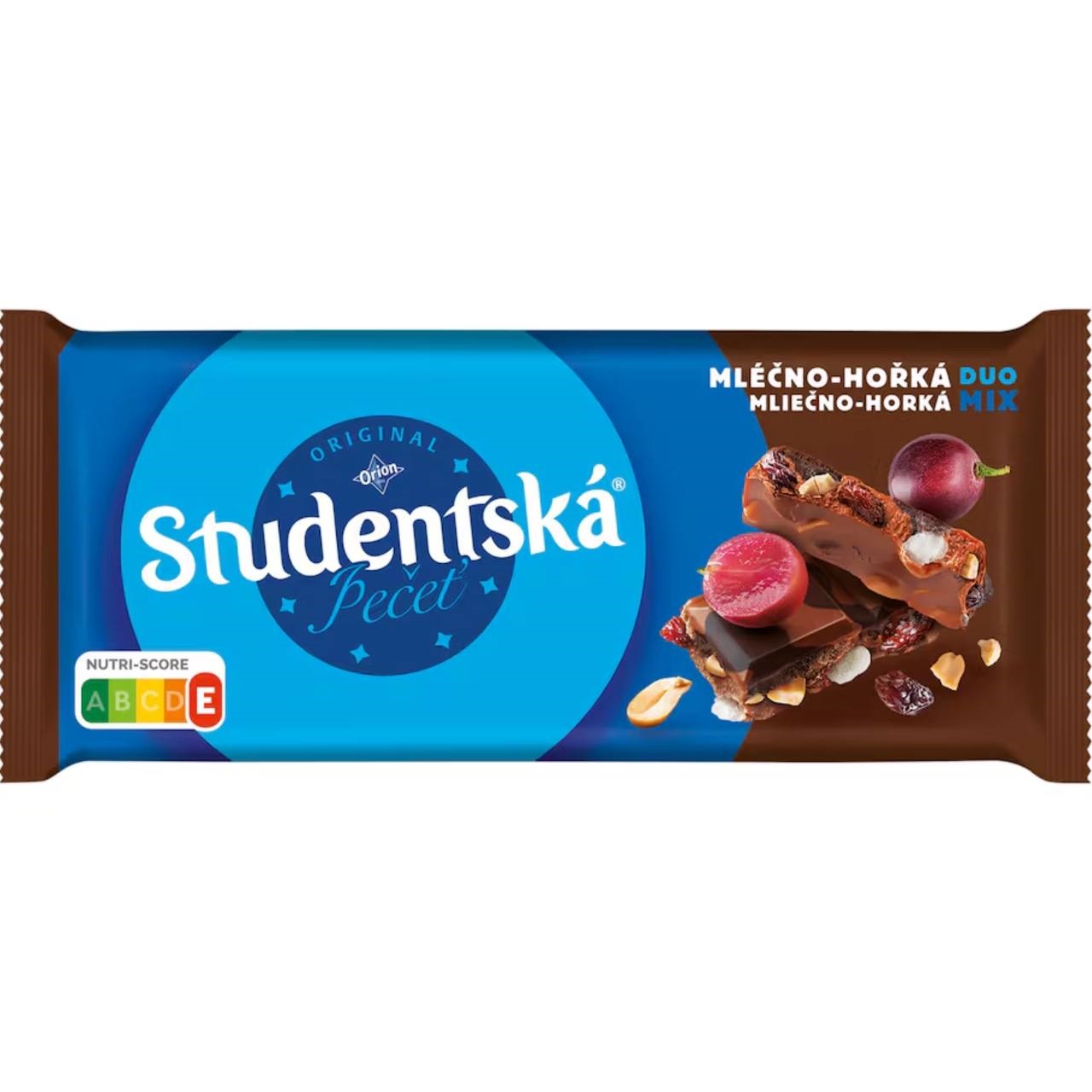 Studentska Шоколад Duo Mix Mlecna-Horka 170g