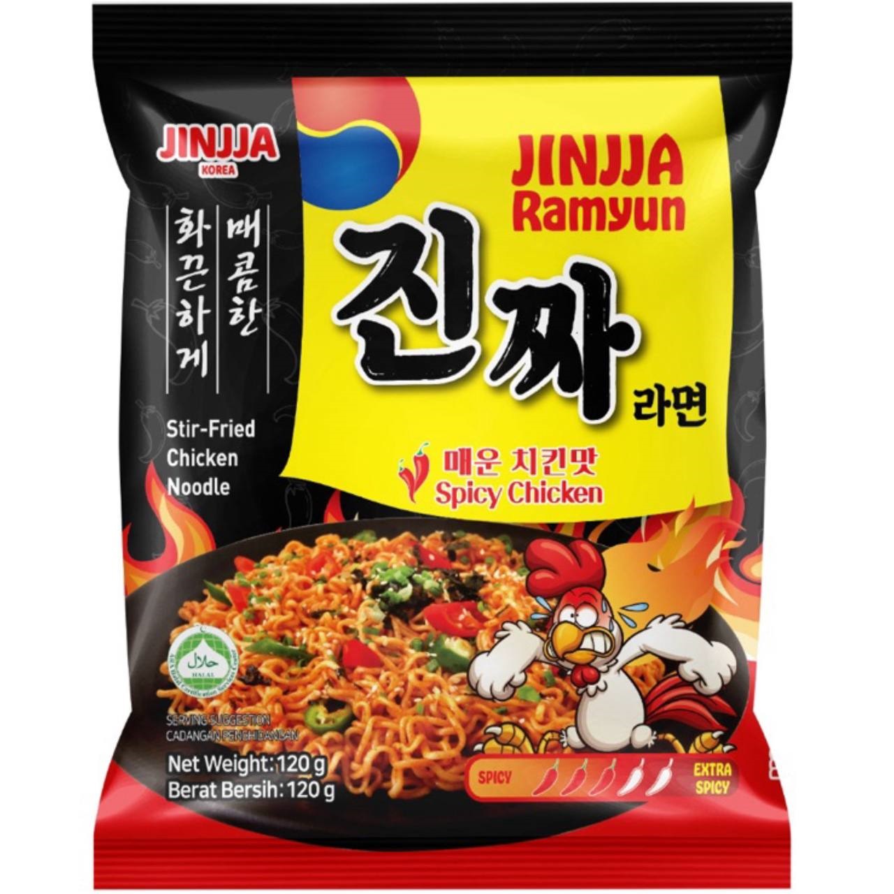 Jinjja Ramyun Локшина Spicy Chicken 120g