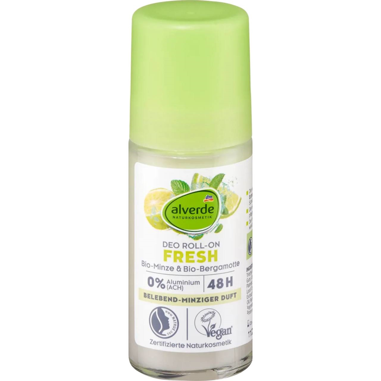 Alverde Дезодорант Deo Roll-On Fresh Minze Bergamotte 50ml