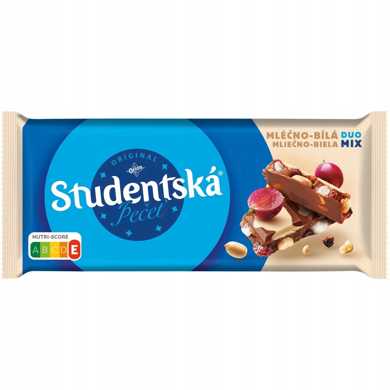 Studentska Шоколад Duo Mix Biala-Mlecna 170g