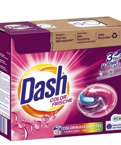 Dash Капсули для прання кольорових речей Color Frische 3 in 1 18 WA 448.2g