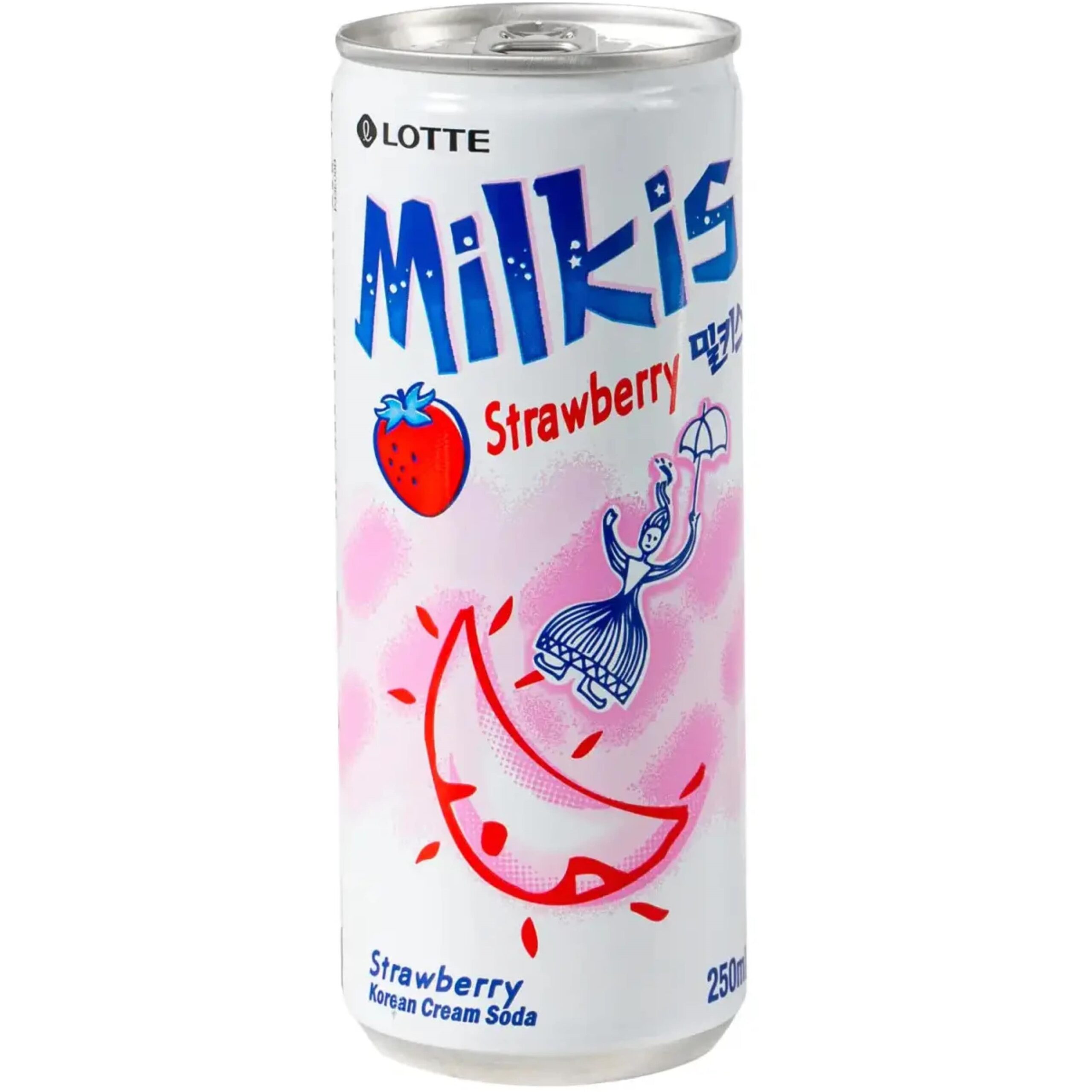 LOTTE Напій газований Milkis Strawberry Flavor (Полуниця) - 250 ml