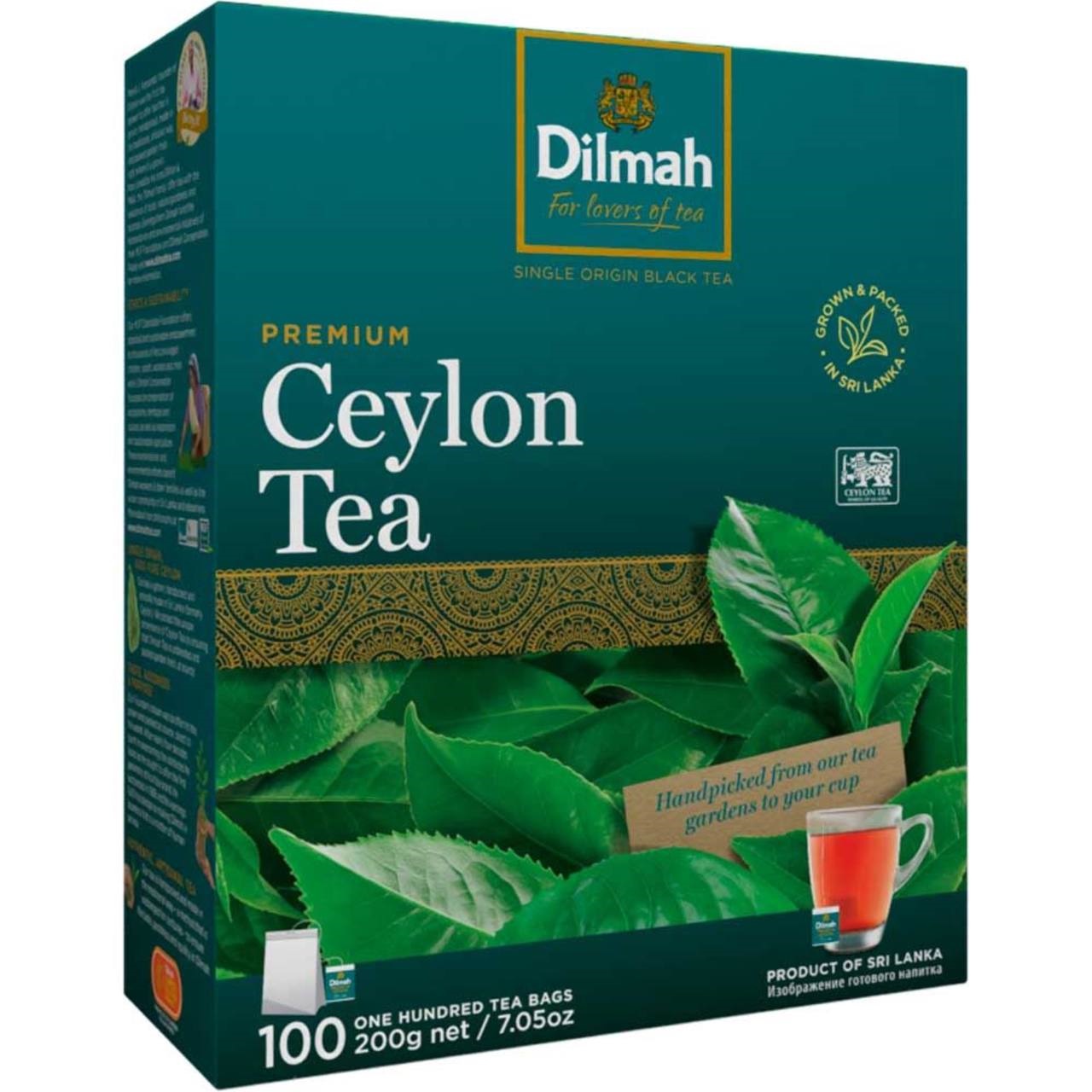 Dilmah Чай Premium Ceylon (Преміум) 100 tea bags 150g