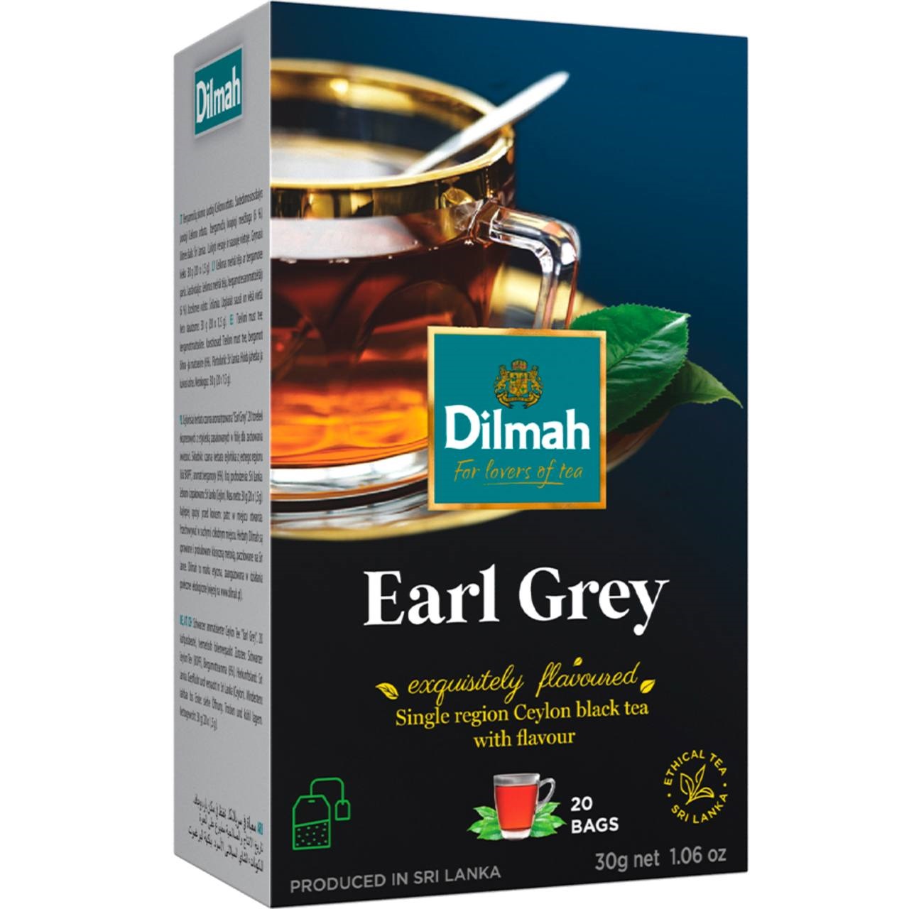 Dilmah Чай Earl Grey (Граф Грей) 20 tea bags 30g