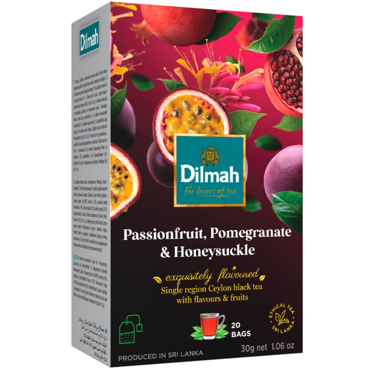 Dilmah Чай Passion Fruit & Pomegranate (Маракуя та Гранат) 20 tea bags 30g
