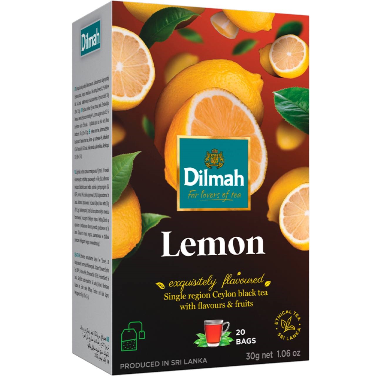 Dilmah Чай Lemon (Лимон) 20 tea bags 30g