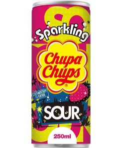 Chupa Chups Напій газований Sour Strawberry (Полуниця з Натуральною Кислинкою) 250ml
