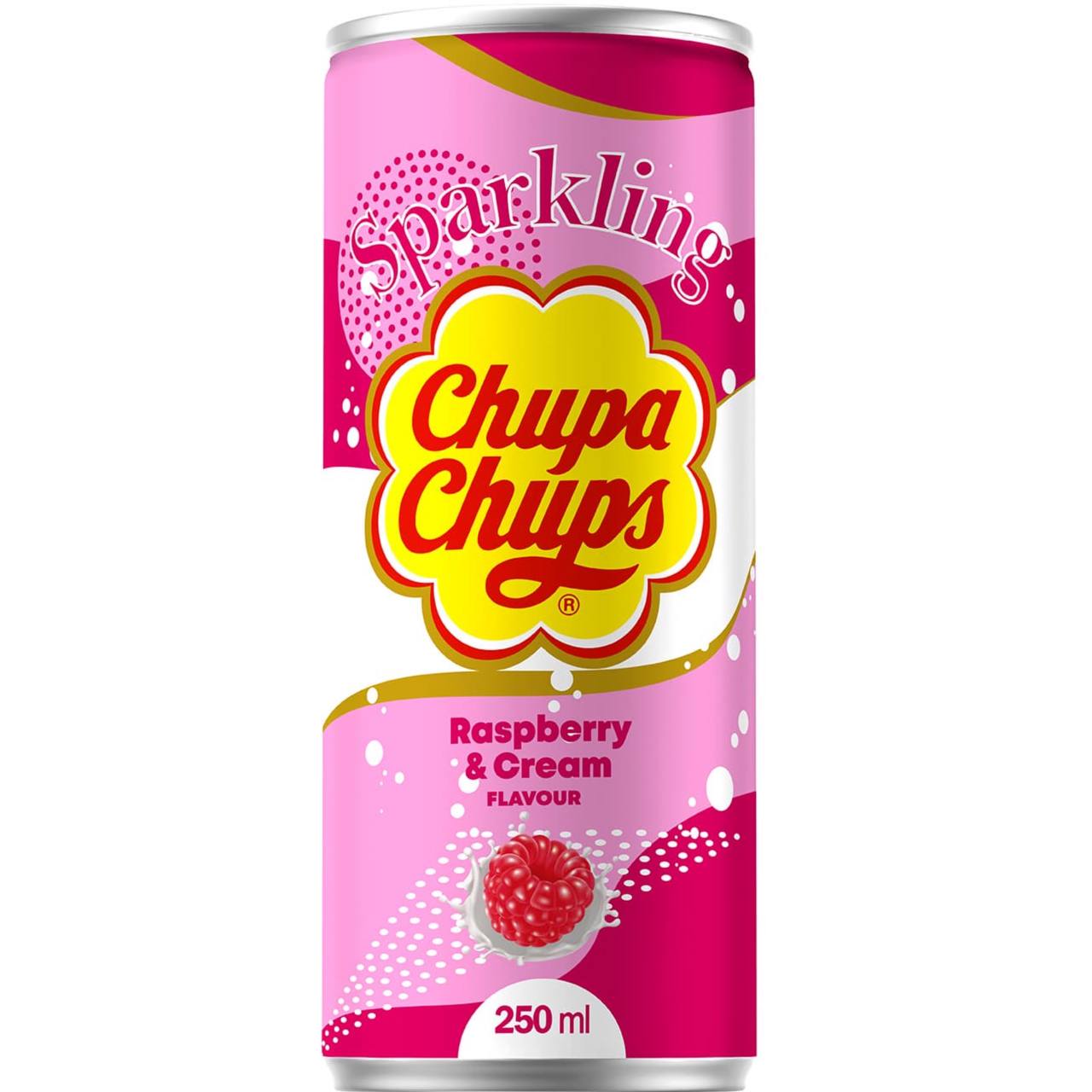 Chupa Chups Напій газований Raspberry & Cream (Малина з Вершками) 250ml