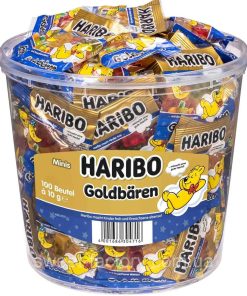 Haribo 1000g Цукерки желейні Minis Goldbaren Blue (100 шт x 10 g) 1kg