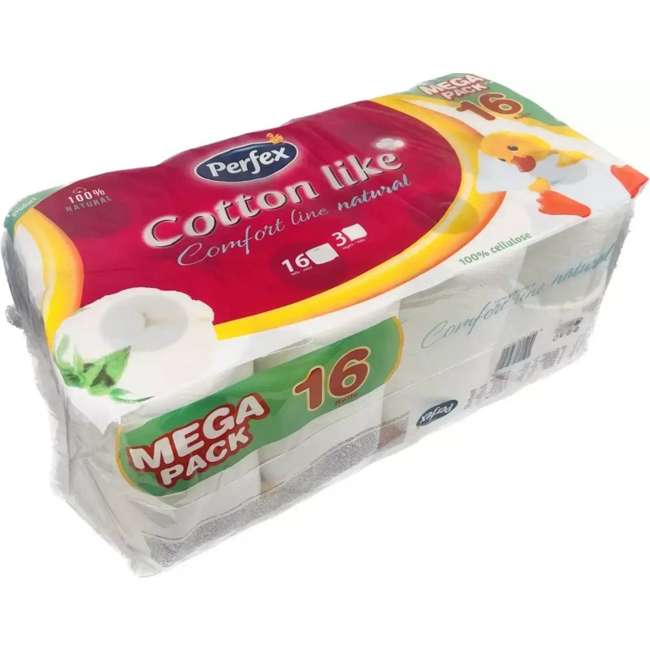 Perfex Туалетний папір Cotton Like (16 шт спайка)