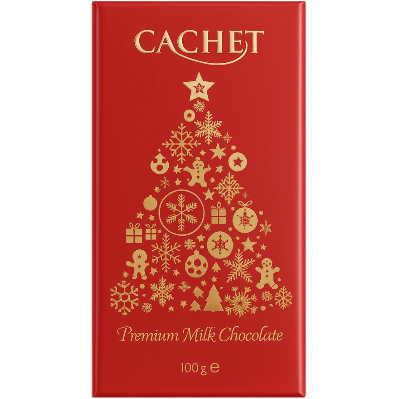 Cachet Шоколад молочний Christmas Edition (Red) 100g