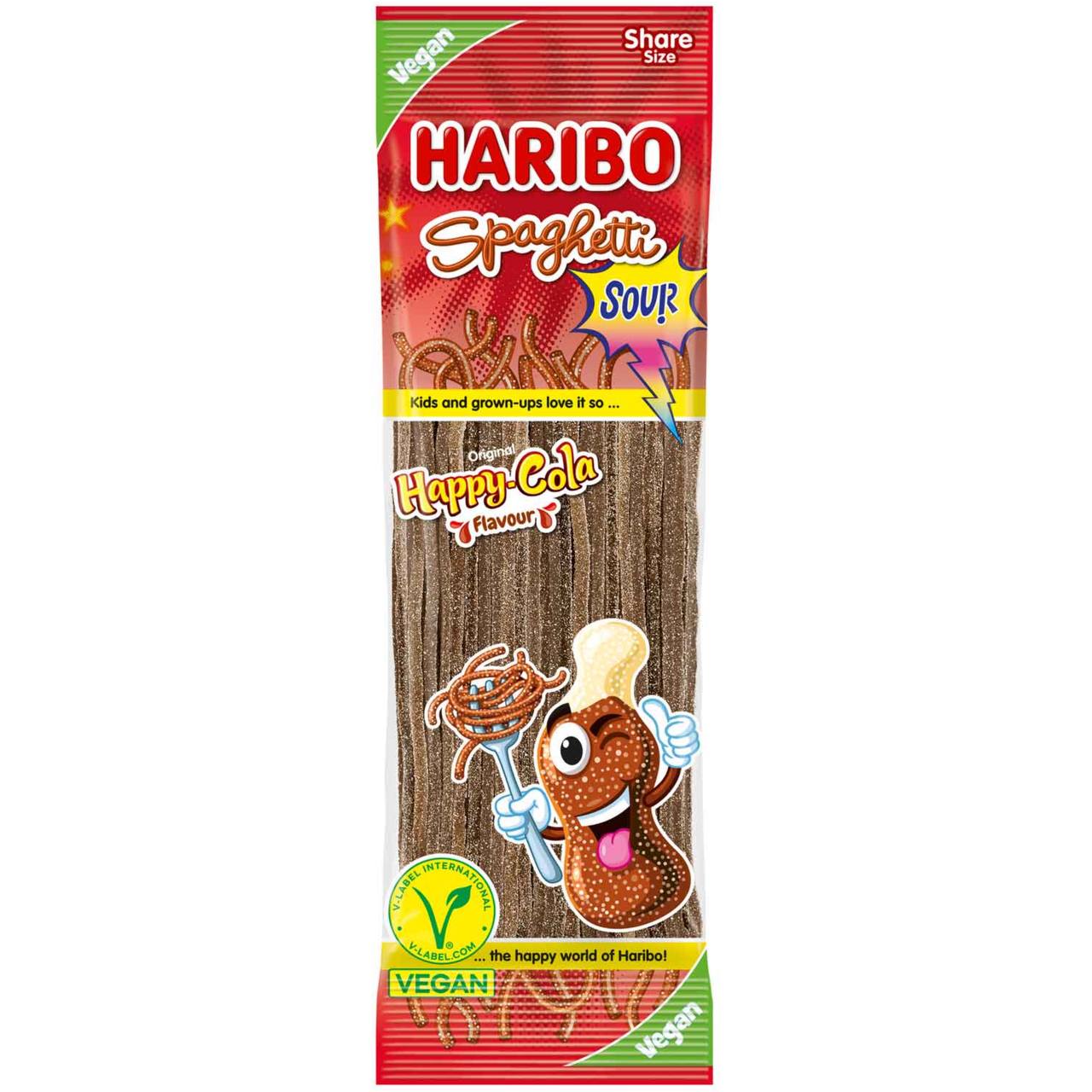 Haribo Цукерки желейні Spaghetti Happy-Cola Sour 200 g