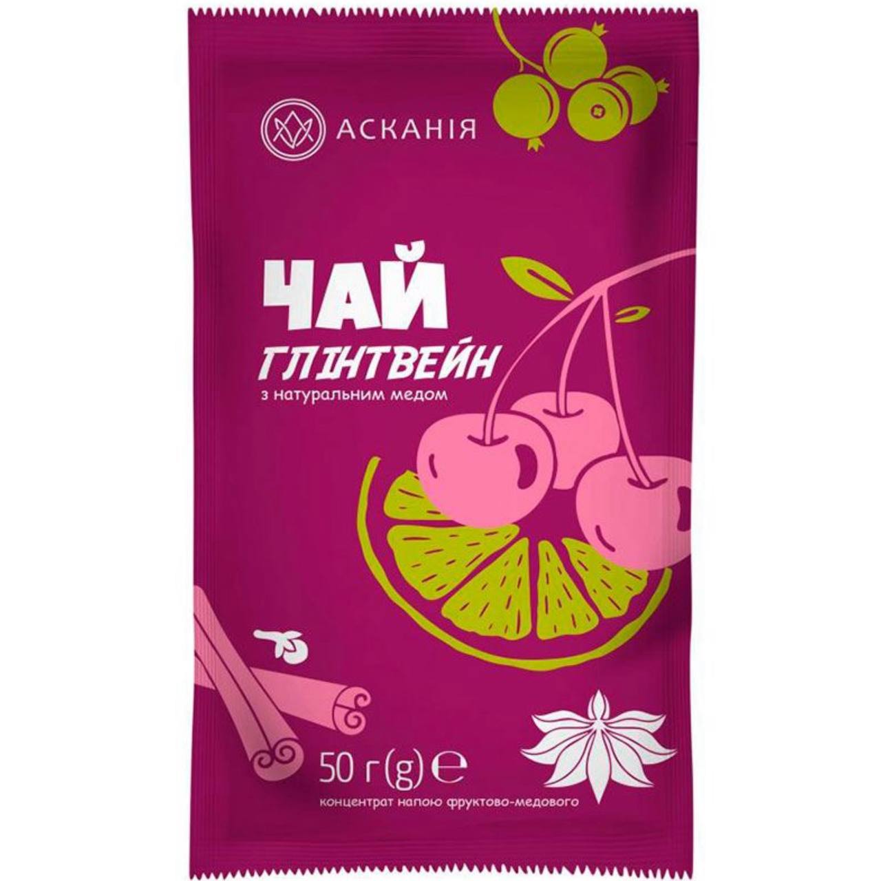 Асканія Чай-сашет Глінтвейн Пряна вишня 50g