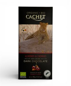 Alternative view of Cachet Bio Organic Шоколад чорний Almonds & Cherries (57% cacao) 90g