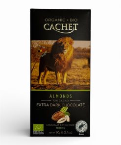 Alternative view of Cachet Bio Organic Шоколад екстра чорний Almonds (72% cacao) 90g